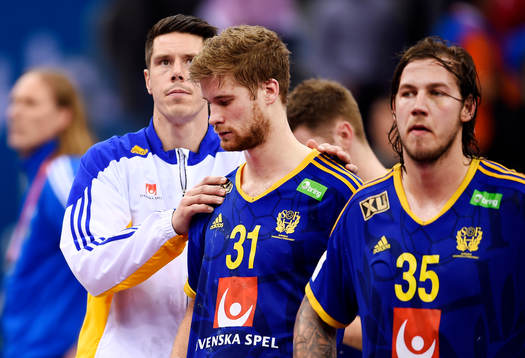 Sveriges Kim Andersson, Viktor Östlund, Andreas Nilsson