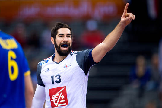 Frankrikes Nikola Karabatic jublar