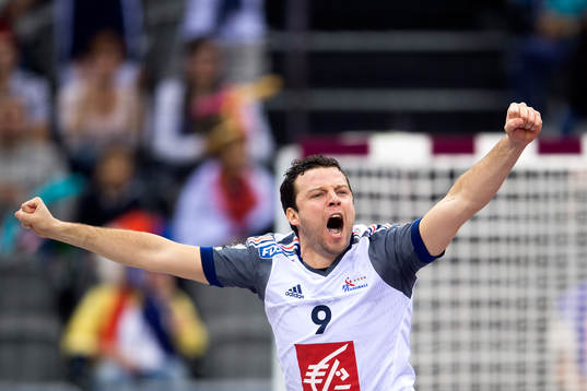 Frankrikes Guillaume Joli jublar