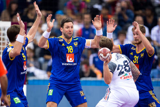 Sveriges Jonas Källman, Tobias Karlsson och Viktor