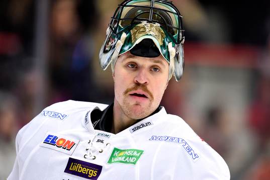 Färjestads målvakt Justin Pogge