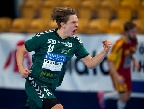 Helsingborgs Albin Strandqvist jublar
