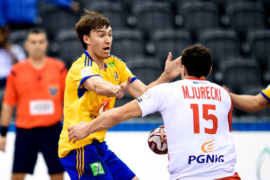 Sveriges Jonas Källman och Polens Michal Jurecki