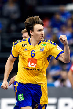 Sveriges Jonas Källman jublar