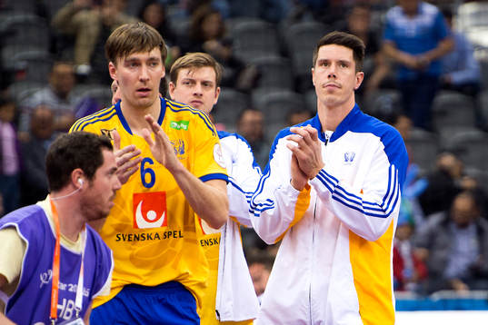 Sveriges Jonas Källman och Kim Andersson deppar
