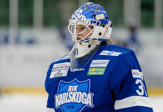 Karlskogas målvakt Joel Gistedt