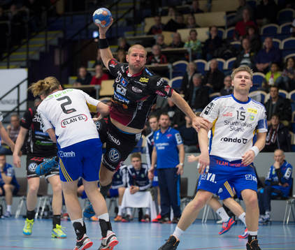 Malmös Mirsad Pecikoza i matchen i elitserien i handboll