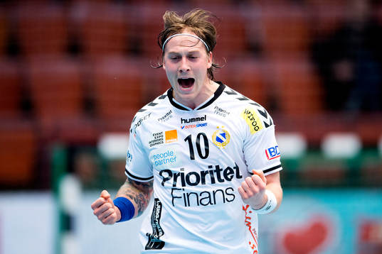 Redbergslids Charlie Sjöstrand jublar