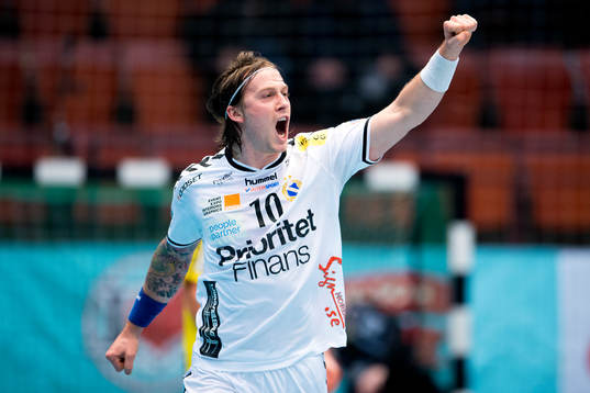 Redbergslids Charlie Sjöstrand jublar