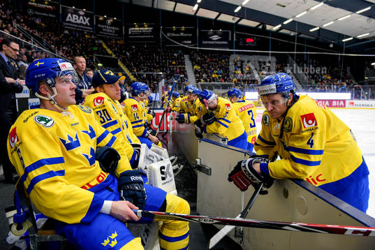 Sveriges Patrik Hersley och Staffan Kronwall