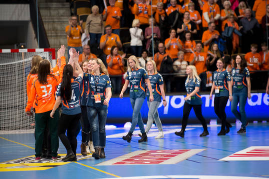 Kristianstads damlag hyllades i pausen