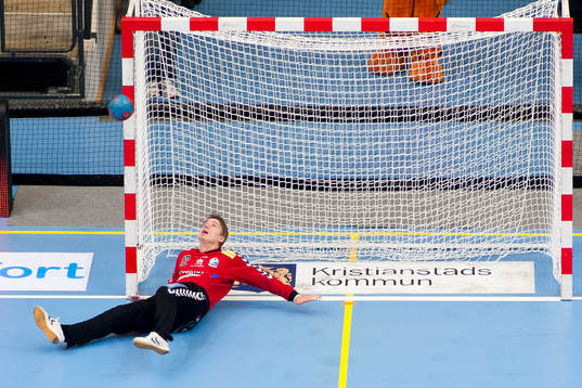 Kristianstads målvakt Leo Larsson