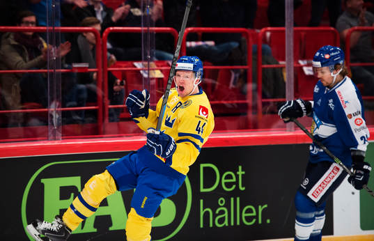 Sveriges Nicklas Danielsson jublar