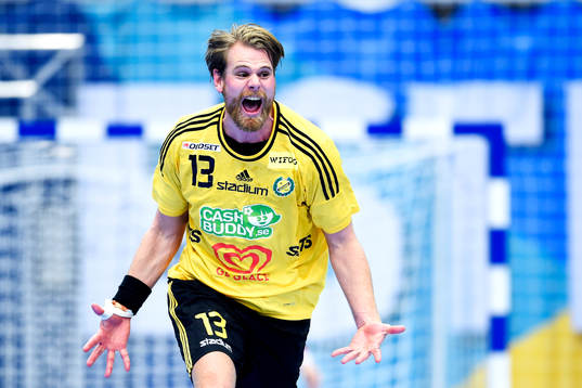 Sävehofs Oskar Ysander jublar
