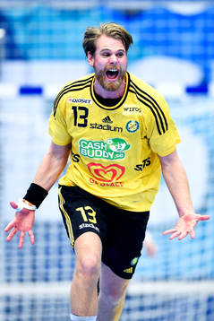 Sävehofs Oskar Ysander jublar
