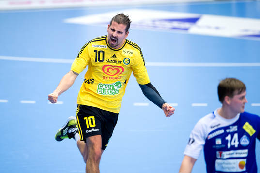 Sävehofs Victor Fridén jublar