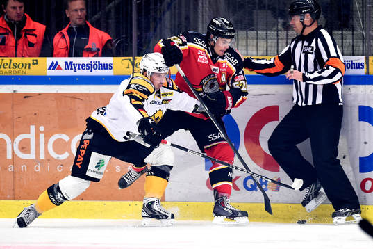 Skellefteås Fredrik Lindgren och Luleås Karl Fabricius