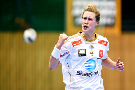 Larviks Marit Malm Frafjord jublar