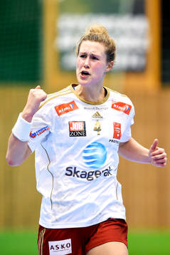 Larviks Marit Malm Frafjord jublar