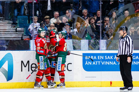 Frölundas Mattias Janmark, Robin Figren och Ryan Lasch
