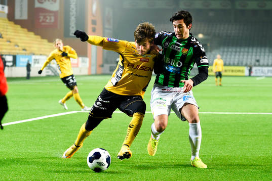 Elfsborgs Arber Zeneli och Gais Tahir Kocak