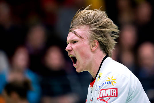 Drotts Henrik Olsson jublar