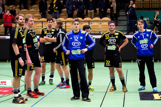 Sävehofs målvakt Peter Johannesson deppar
