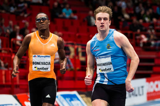Liemarvin Bonevacia och Erik Martinsson i herrarnas 400