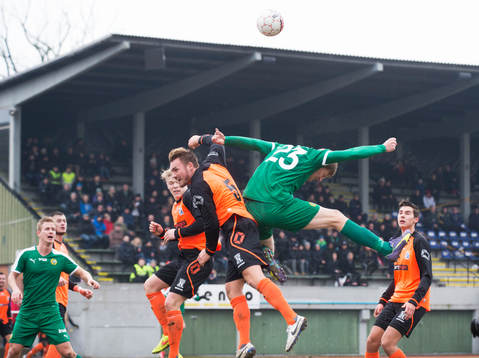 Hammarbys Lars Saetra i matchen i Svenska Cupen mellan
