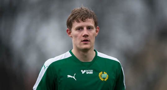 Hammarbys Lars Saetra i matchen i Svenska Cupen mellan