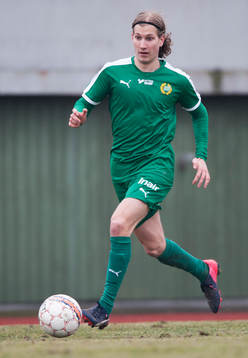 Hammarbys Oliver Silverholt i matchen i Svenska Cupen