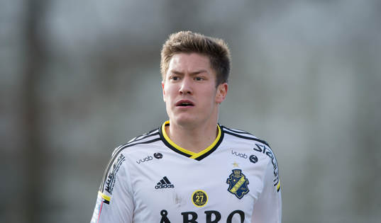 s Haukur Heidar Hauksson i matchen i Svenska cupen mellan