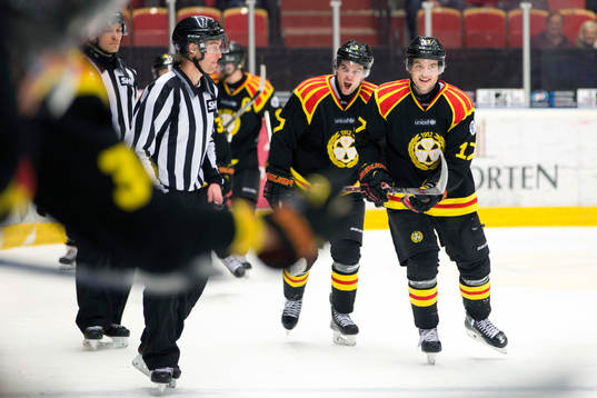 Brynäs Ponthus Westerholm som gjorde 2-1 målet i tredje