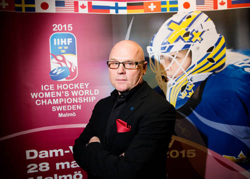 Mikael Haglund, generalsekreterare för Dam-VM