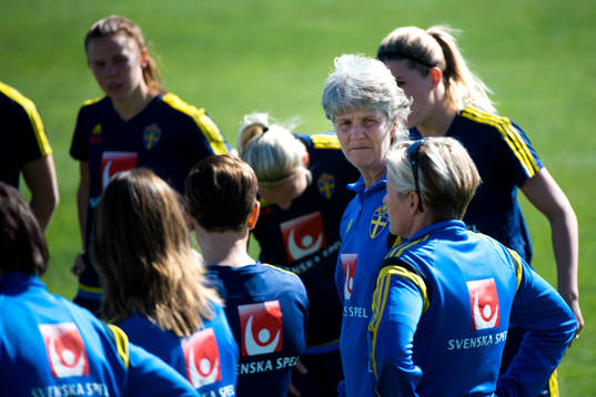 Sveriges förbundskapten Pia Sundhage