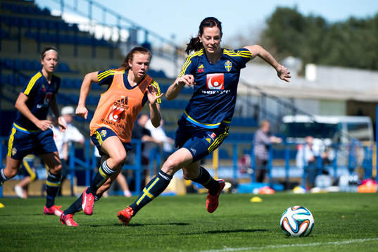 Jessica Samuelsson och Lotta Schelin