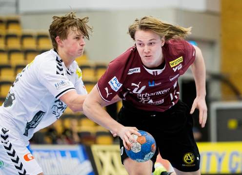 Lugi Axel Linde och Redbergslids Jonathan Carlsbogård