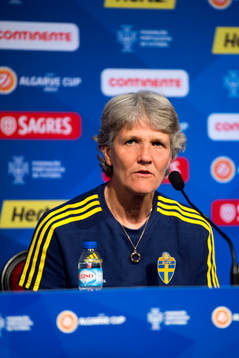 Sveriges Förbundskapten Pia Sundhage