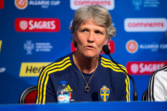 Sveriges Förbundskapten Pia Sundhage