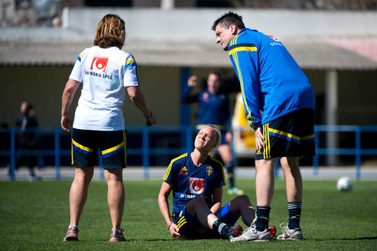 Bläddra bland fler bilder av Fotboll, Algarve Cup, Sverige, Träning