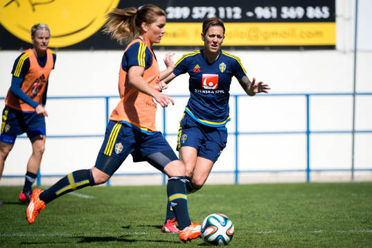 Sveriges Hanna Folkesson och Therese Sjögran