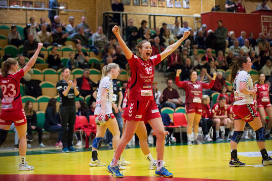 i matchen i damernas elitserie i handboll mellan Höör och
