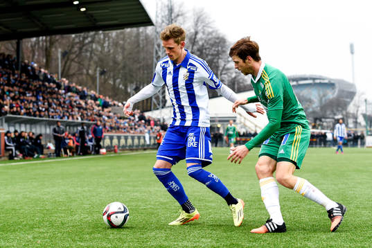 IFK Göteborgs Sören Rieks och Ljungskiles Alexander