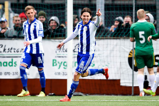 IFK Göteborgs Lasse Vibe jublar