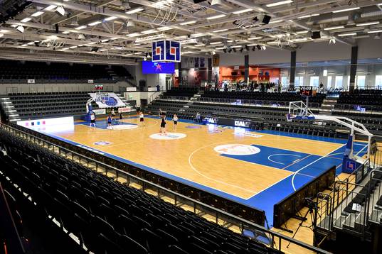 Luleå Energi Arena innan basketmatchen i Basketligan
