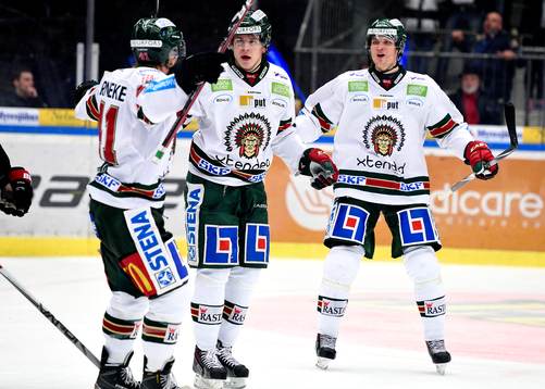 Frölundas Mattias Janmark(m) jublar