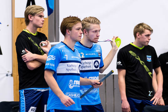 Warbergs Sebastian Welin-Odeback (v) och Filip Stenmark (h)