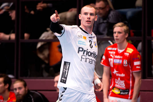 Redbergslids Tobias Johansson jublar