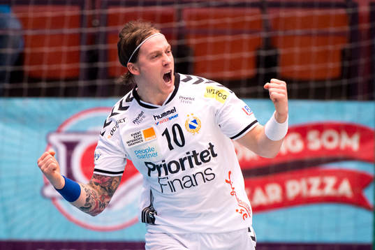 Redbergslids Charlie Sjöstrand jublar