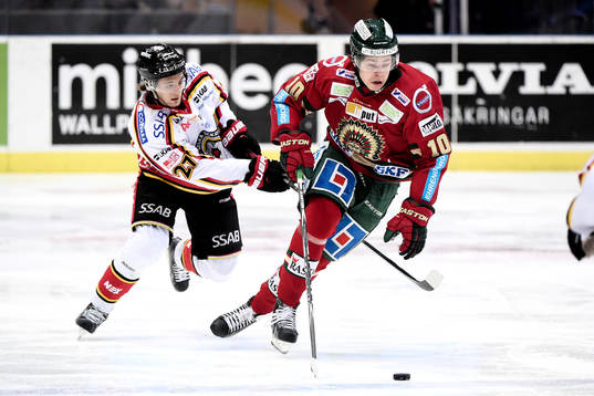 Frölundas Mattias Janmark och Luleås Daniel Zaar